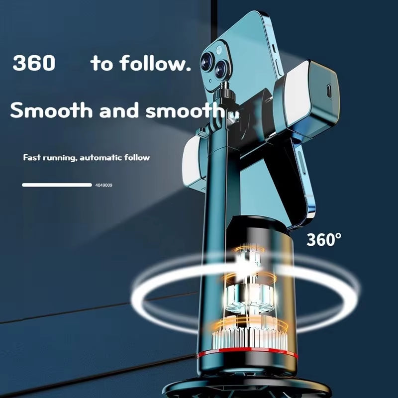 AxisPro 360° AI Face-Tracking Gimbal Stabilizer with Selfie Stick, Desk Tripod & Bluetooth Remote